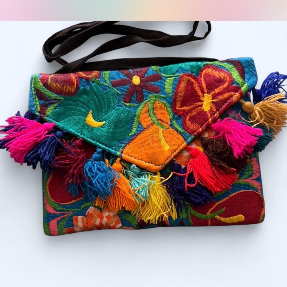 Colorful Embroidered Women's Bag